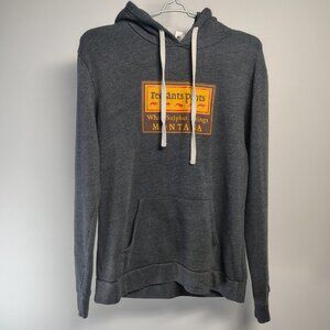 Red Ants Pants Women's Grey Hoodie Sweatshirt Organic Cotton Montana Size Large